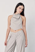 Folded Halter Top