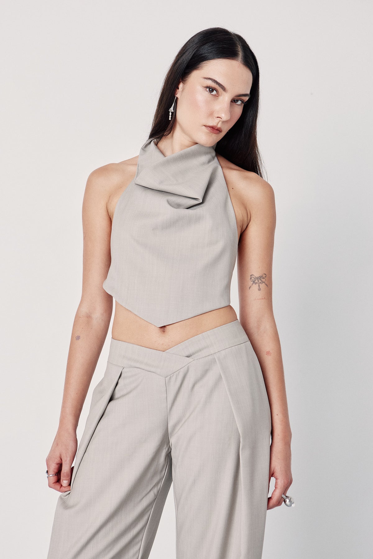 Folded Halter Top