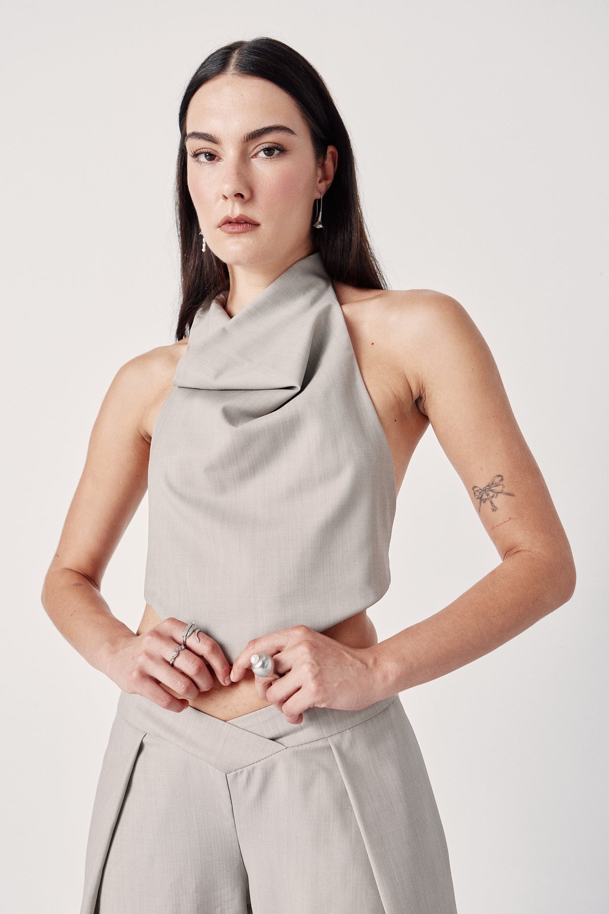 Folded Halter Top
