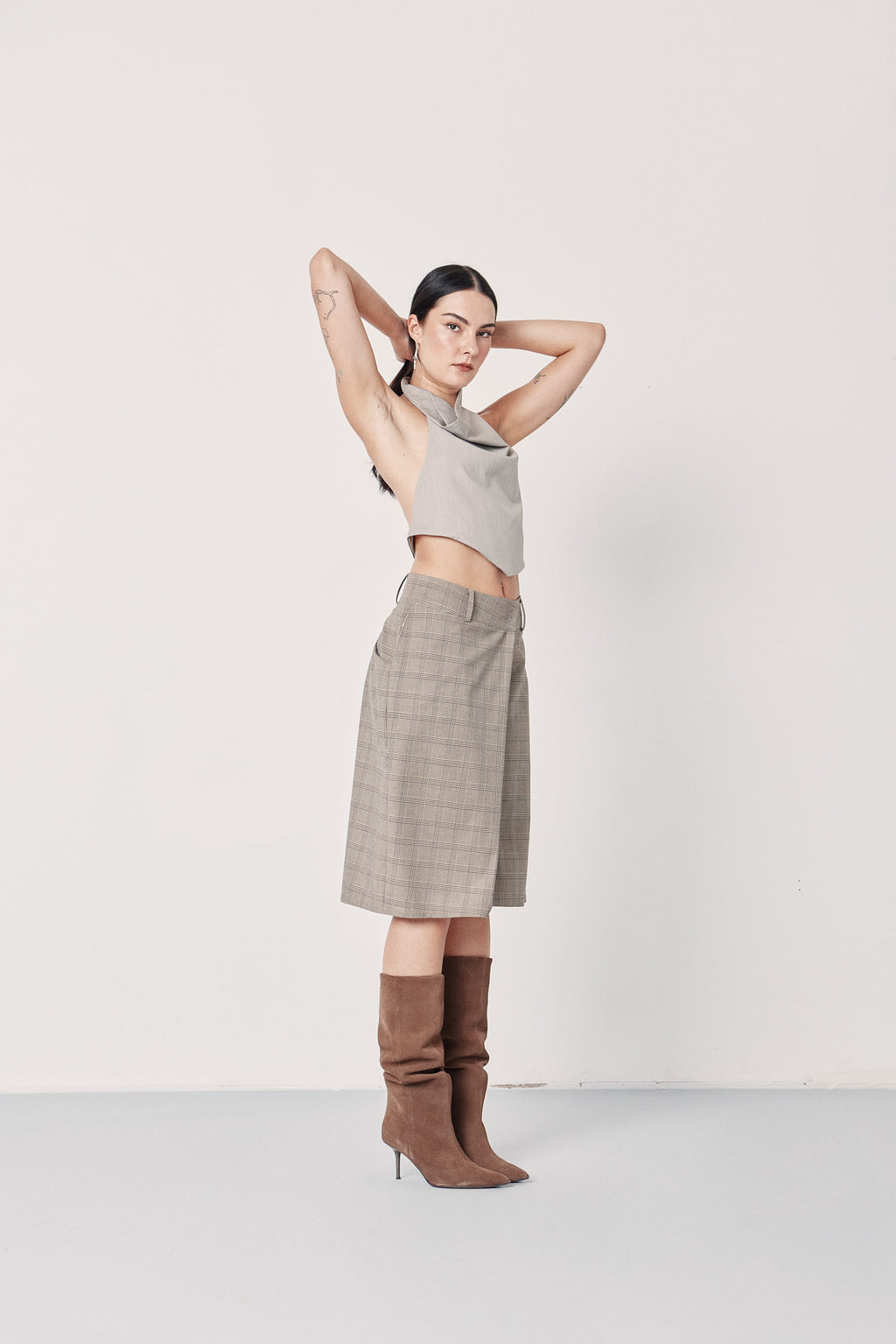 Front-Pleat Bermudas