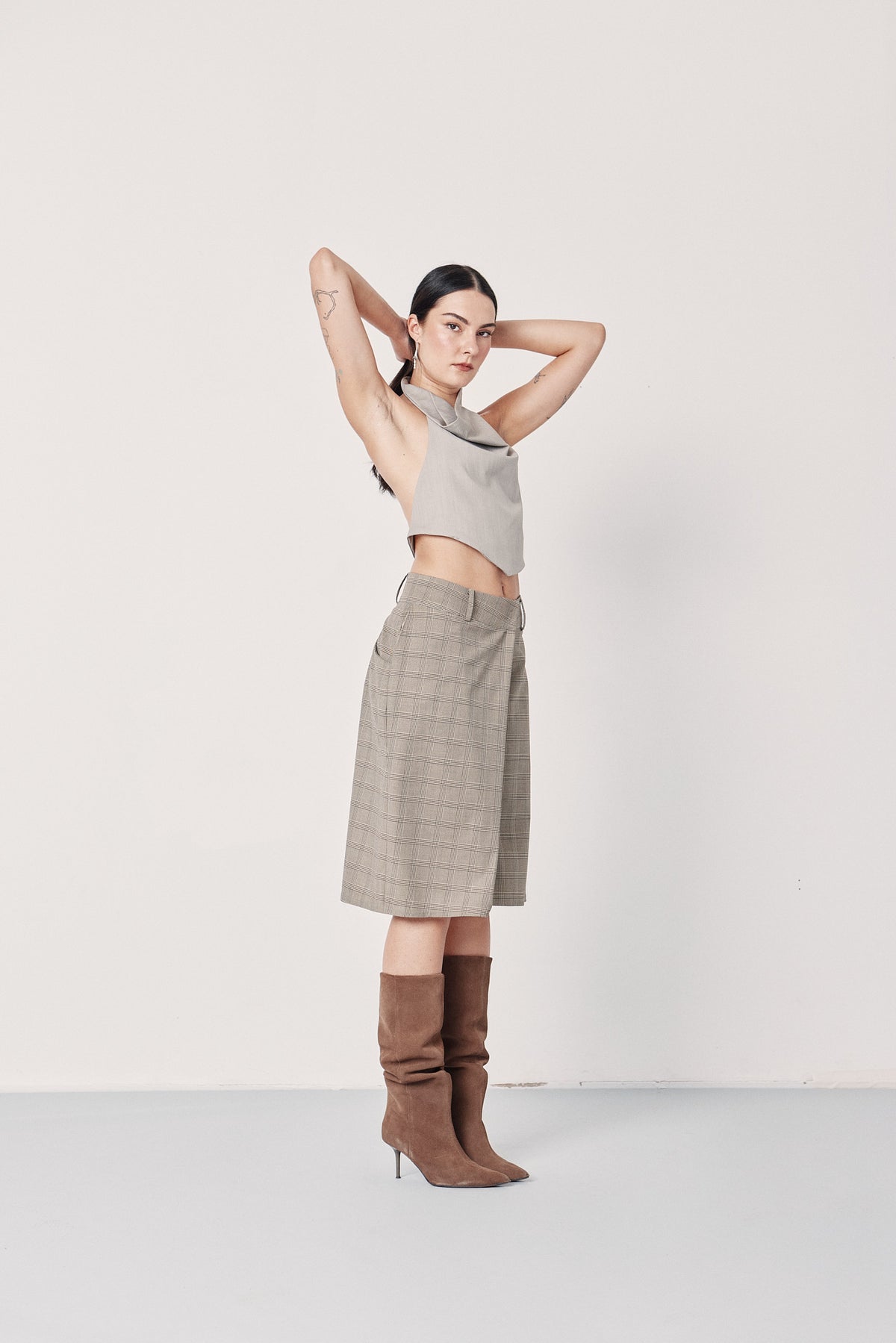 Front-Pleat Bermudas